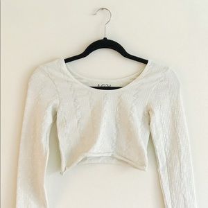 Free People long sleeved crop top
